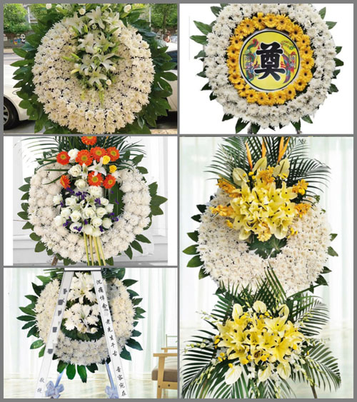 山东青岛黄岛区泊里镇河东村花圈速递